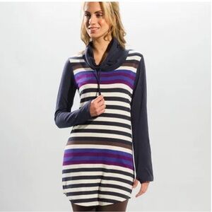 Lole Principle Tunic Striped Women's-Sorita/Tango Size Medium Organic Cotton